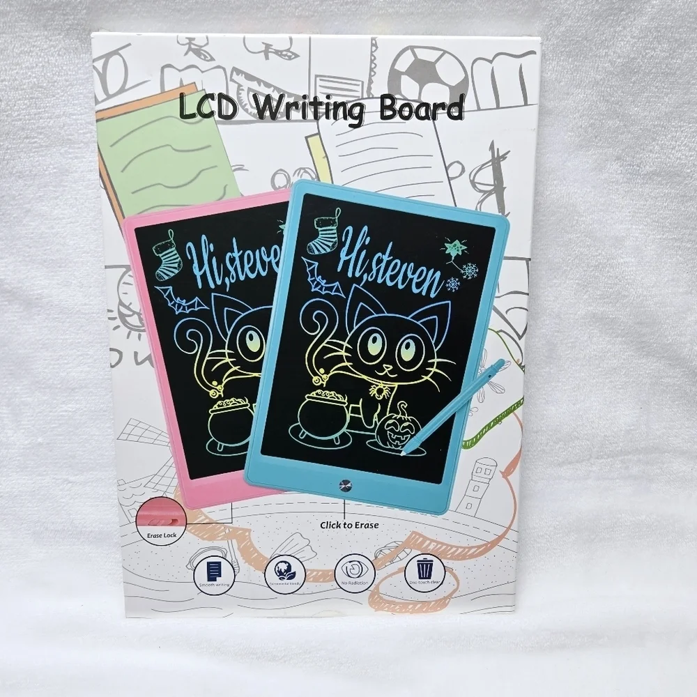 Writing Tablet Lcd Writing Board Drawing Pad 10 inch Pink
